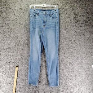 Old Navy Jeans Women’s 6 Blue Rockstar Super Skinny High-Rise Stretch Denim